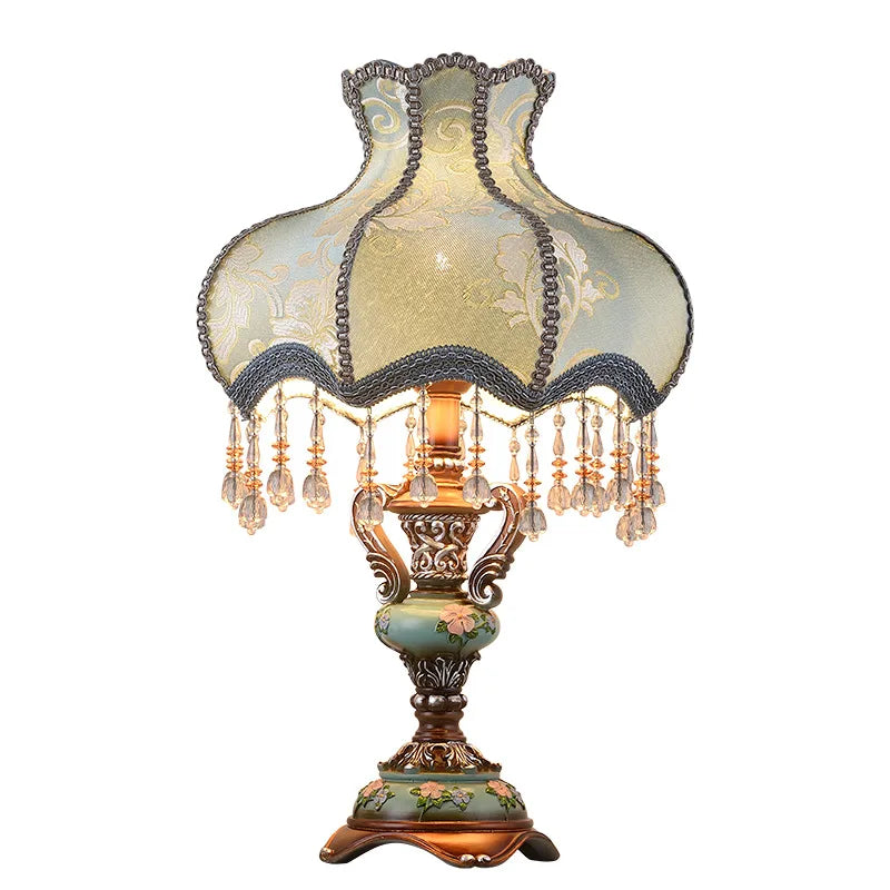 Victorian Elegance Blue Table Lamp