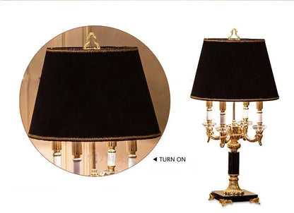 Black Crystal Table/Floor Lamp