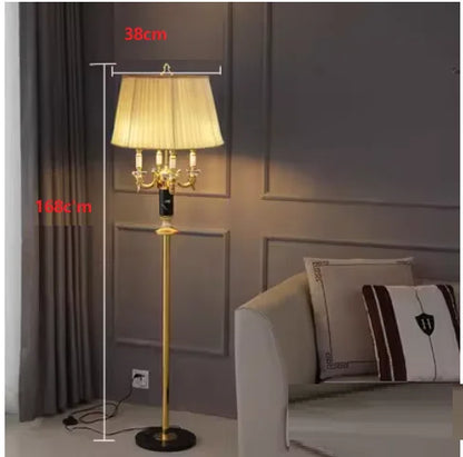 Black Crystal Table/Floor Lamp